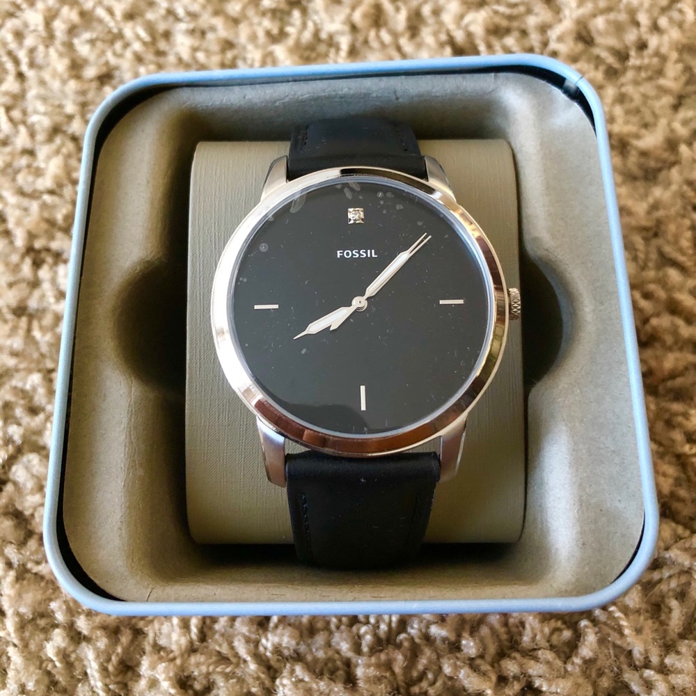 NWT Fossil Men’s Vintage Leather Watch